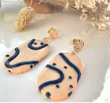 Load image into Gallery viewer, Abstract Oval Drop Earrings
