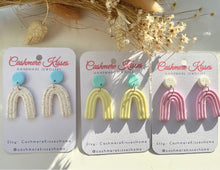 Load image into Gallery viewer, Spring Rainbow Arch Drop Earrings
